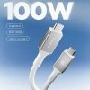 Kabel USB-C do USB-C Spigen 100W 2m Szybkie Ładowanie – Biały
